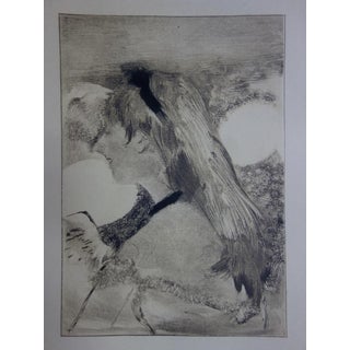 Edgar Degas, Girl with Blond Hair, Original Engraving, 1935 For Sale