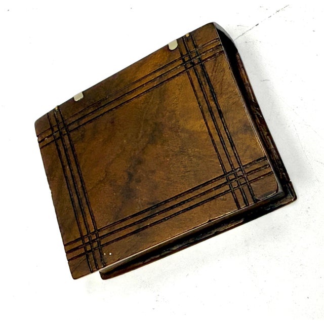 19th Century 3 Horn, Wood and Silver Match Safes or Trinket Boxes For Sale In Palm Springs - Image 6 of 18