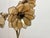 Vintage Brass Floral Table Lamp with Three Lotus Flowers, 1960s For Sale - Image 6 of 14