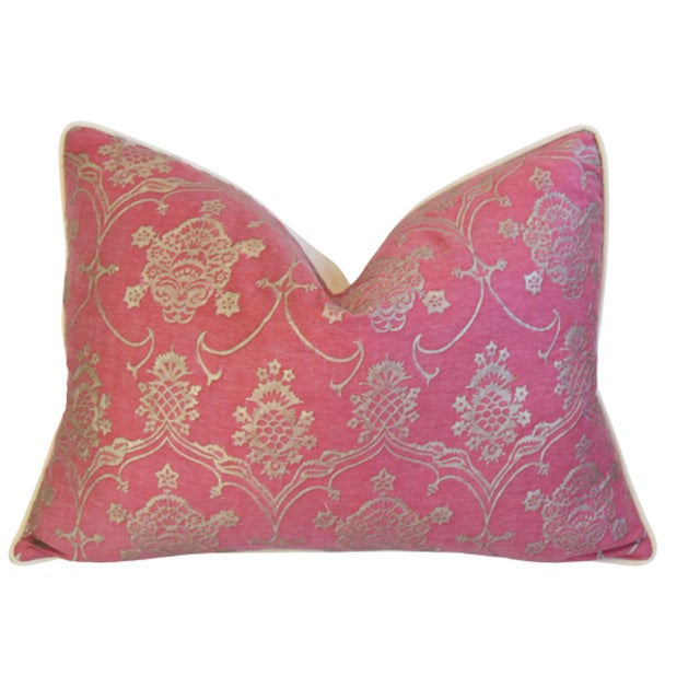 Italian Mariano Fortuny Veronese Feather/Down Pillow 24" X 18" For Sale In Los Angeles - Image 6 of 6