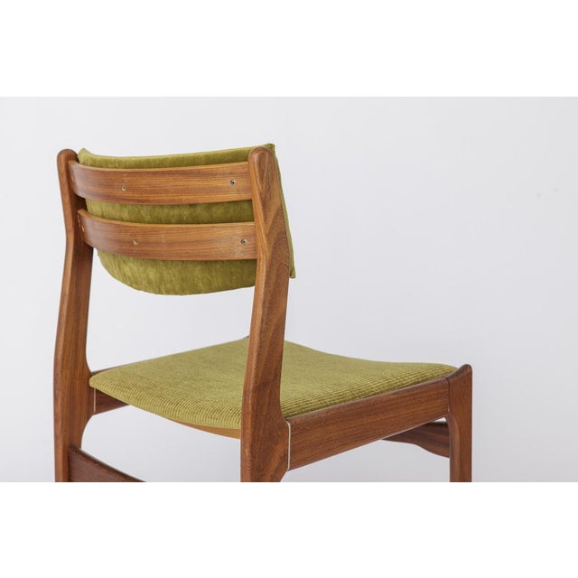 Brown Vintage German Teak Dining Chair, 1970s For Sale - Image 8 of 9