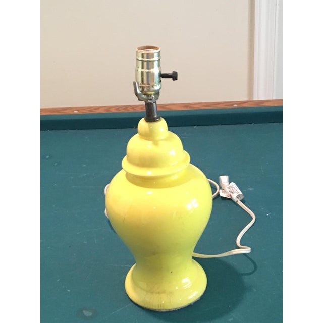 Vintage Yellow Ginger Jar Lamp Chairish