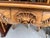 Vintage Louis XV Style Carved Wood Parquetry Game Table For Sale - Image 9 of 12
