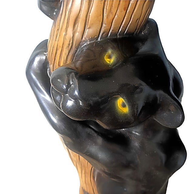 Capturing the high-octane glamour of the late 1970s and early 1980s, this monumental floor lamp is a rare find in the...