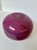 1980s Hand-Blown Ruby Ombre Glass Vase For Sale - Image 4 of 9