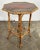 Early 20th Century Antique Hand Painted Chinoiserie Style Scorched Bamboo Table For Sale - Image 5 of 13