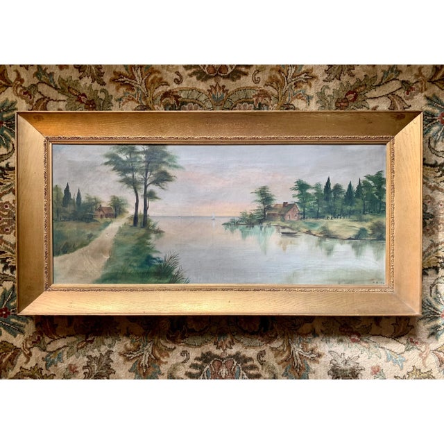 Early 19th Century Dutch Landscape “Cottage Retreat” - Oil on Canvas For Sale - Image 12 of 13