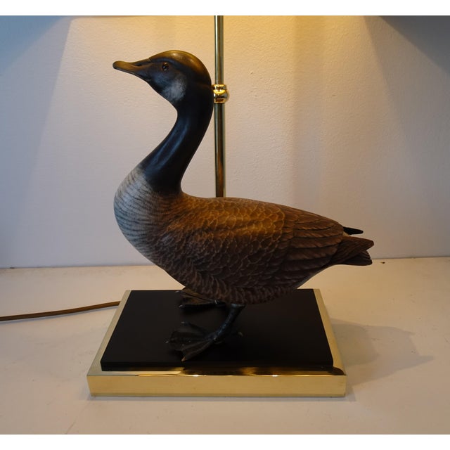 Duck Table Lamp in Polished Brass, 1970s For Sale - Image 11 of 18