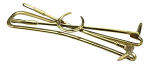 The Salome: Gentlemen's 14K Equestrian Style Tie Bar or Money Clip