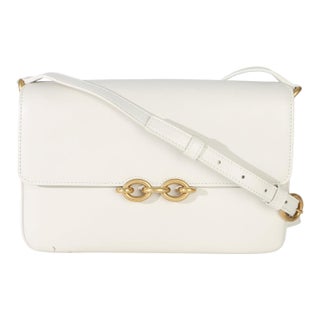 Cream Smooth Calfskin Le Maillon Satchel For Sale