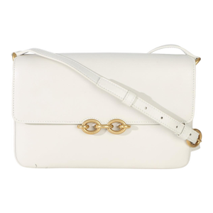 Cream Smooth Calfskin Le Maillon Satchel