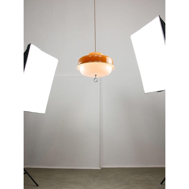 Space Age Brown Pendant from Guzzini, 1970s For Sale - Image 5 of 18