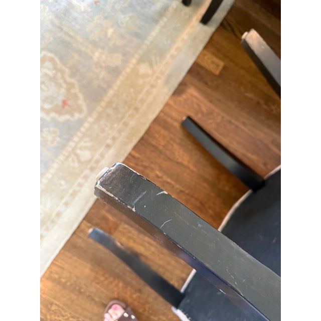 Lavender Set of 8 Custom Dining Chairs in Lavender Wool For Sale - Image 8 of 12