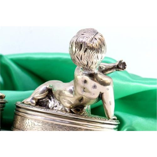 Silver Putties in Perfect Elliptical Shapes, Set of 2 For Sale - Image 5 of 9