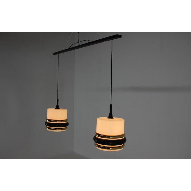 Pendant Glass Light, Former Czechoslovakia, 1970s For Sale - Image 10 of 14