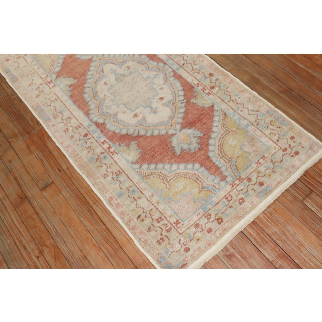 Textile Vintage Zabihi Collection Turkish Anatolian Scatter Size Rug - 2'6" x 4'2" For Sale - Image 7 of 8