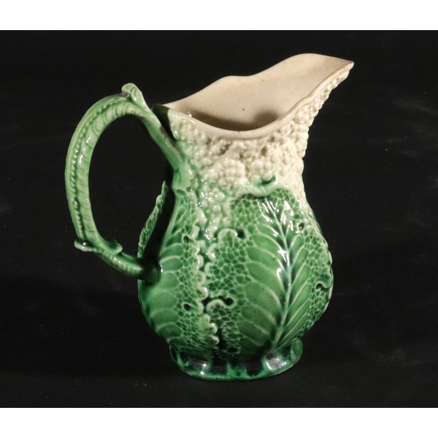 Mid 18th Century 18th-Century Staffordshire Creamware Cauliflower Creamer, Probably by William Greatbach/ Josiah Wedgwood For Sale - Image 5 of 8