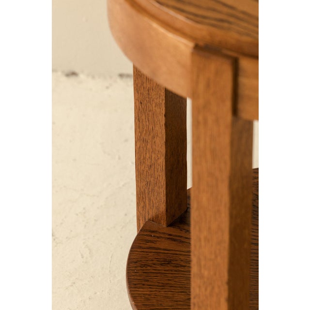 Brown Dutch Amsterdamse School Side Table, 1930s For Sale - Image 8 of 10