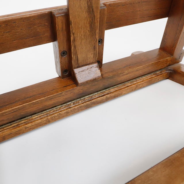 Vintage Folding Table Top Easel Made in Oak For Sale - Image 16 of 17