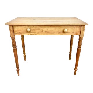 19th Century English Pine Console Table For Sale