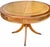Beautiful round English-style mahogany table with a leather top in excellent condition. Dimensions: Height 75 cm, Width...