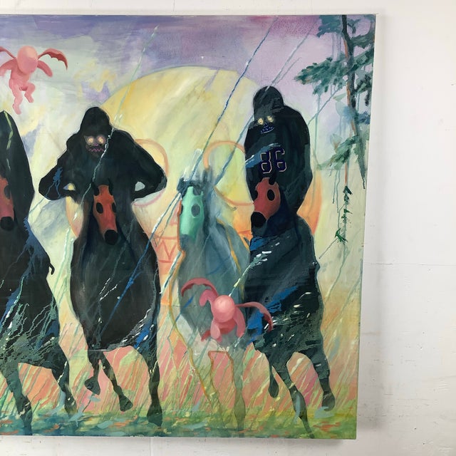 Contemporary Tim Hoyt “Back on the Ho rse” (2014) – Oil on Canvas For Sale - Image 3 of 12