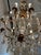 Dennis & Leen In the Style of Dennis & Leen Gold Finish Six Light Crystal Chandelier For Sale - Image 4 of 12