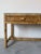 Vintage Palm Beach Regency Coastal Rattan Console Table With Glass Top For Sale - Image 11 of 12