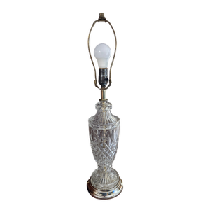 Late 20th Century Pressed Glass Table Lamp