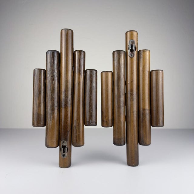 Vintage Wooden Hangers, Italy, 1970s, Set of 2 For Sale - Image 13 of 15