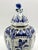 Antique Delft Lidded Jar With Foo Dog & Bird For Sale - Image 4 of 10
