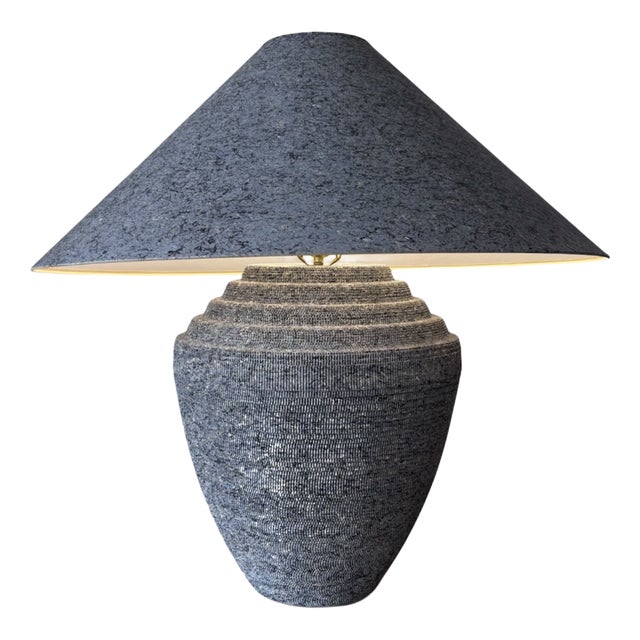 Large Vintage Sculptural Table Lamp by Gregory Van Pelt, 1970s For Sale