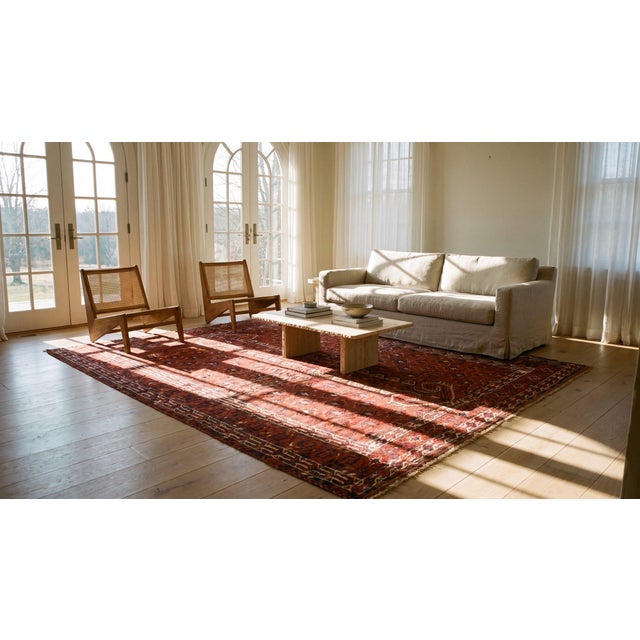 19th Century Turkmen Engsi Carpet ( 4 7" x 5'2" - 140 x 157 ) For Sale - Image 13 of 15