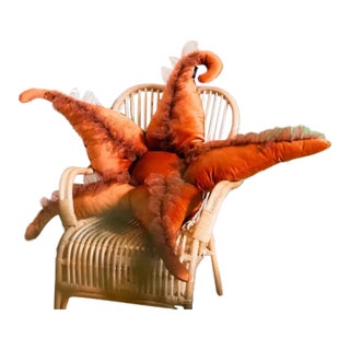 Handmade Starfish Pillow, Modern Living Room Decor, Coastal Home Decor For Sale