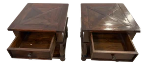 Solid Wood Coffee Table & Matching End Tables