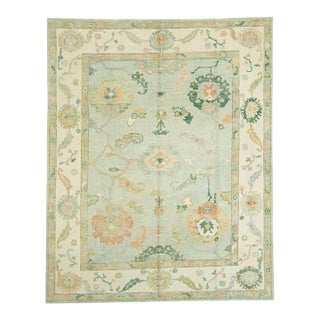 Turkish Oushak Rug 8'1" x 10'2" For Sale