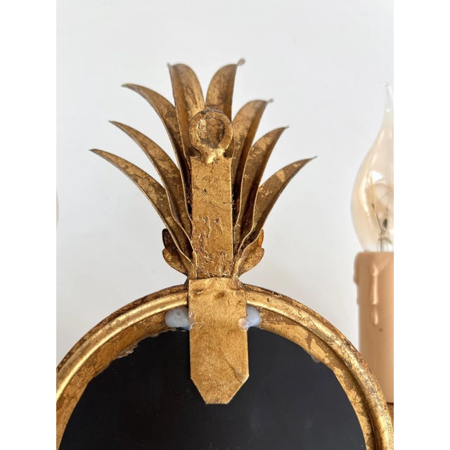 Gold Gilt Wall Sconce from Kögl, 1970s For Sale - Image 8 of 11