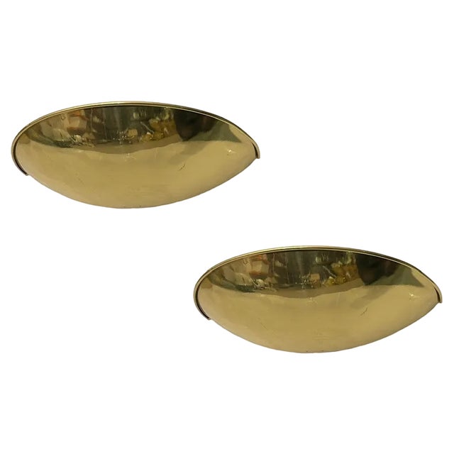 Brass Sconces by Zonca, 1980s, Set of 2 For Sale