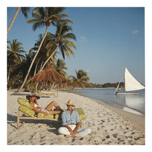 Slim Aarons, Minnie and Dru Montagu, Estate Stamped Photographic Print