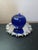 Gorgeous Signed Blenko Cobalt Blue Art Glass Apple Paperweight For Sale - Image 4 of 6