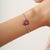Ruby Red Single Stone Natural Ruby Unisex Bracelet in 925 Silver For Sale - Image 8 of 12