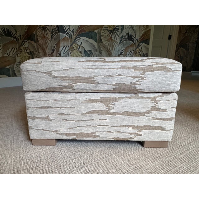Cr Laine Custom Lounge Chair & Ottoman For Sale - Image 11 of 12