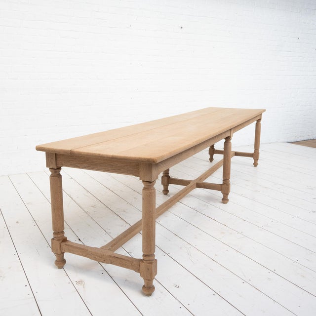 Large Draper's Table in Oak, France, 1920s For Sale - Image 4 of 7