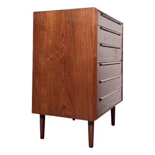 Vintage Teak Chest of Drawers by Ib Kofod-Larsen for Säffle, 1959 For Sale