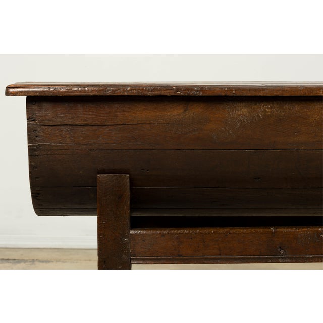 18th Century French Provincial Oak Petrin Dough Bin Table For Sale - Image 4 of 18