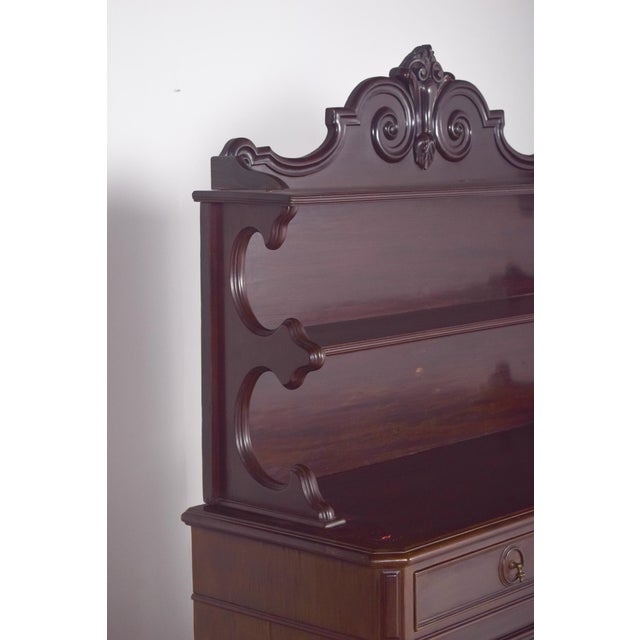 Antique English High Rise Sideboard For Sale - Image 3 of 9