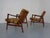 Set of Danish Organic Teak Armchairs attributed to Hans Olsen, Denmark, 1950s For Sale - Image 6 of 18