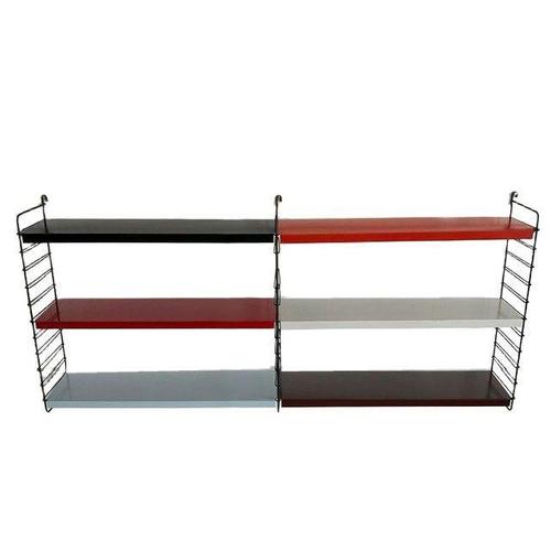 Mid-Century Modern Modular Wall Rack in Metal, 1950s For Sale - Image 4 of 5