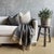 Traditional Dark Grey Belgian Linen and Wool Throw For Sale - Image 3 of 7