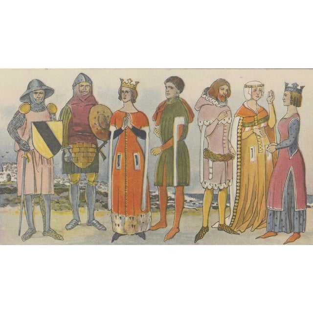 After Max Tilke, Great Britain Costume Plate, 1880, Print For Sale - Image 5 of 9